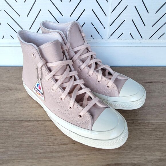 ❤️Converse Chuck 70 Hi Suede Pebble Sz 8.5 Women's Shoes Sneakers Pink A07901C❤️ - Picture 12 of 14